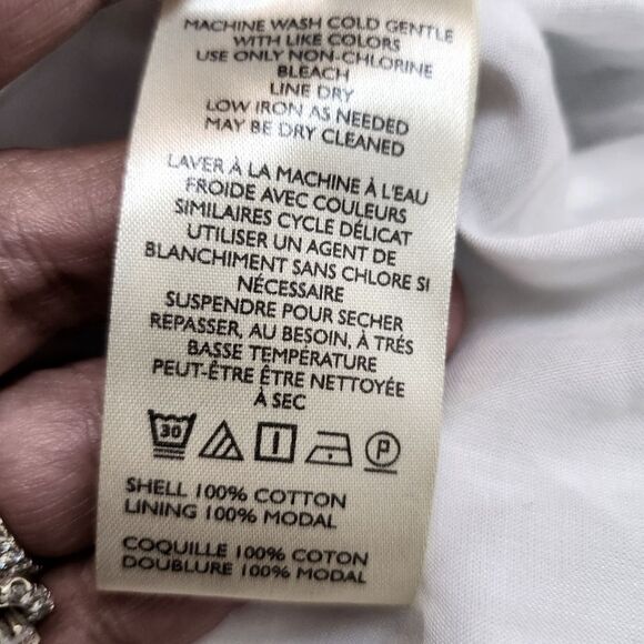 Maeve Anthropologie Halter Midi Sundress Striped Neutral Mot Size M - Picture 11 of 11